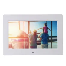 Цифровая фоторамка 10,2 дюймов HD TFT lcd Тонкий будильник MP4 с пультом дистанционного управления белый высокое качество