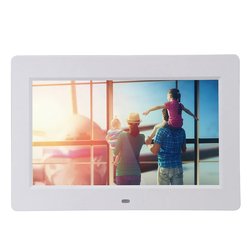 

Digital Photo Frame 10.2 inch HD TFT LCD Slim Alarm Clock MP4 With Remote white 2019 High Quality