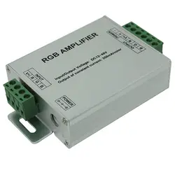 Постоянный ток RGB LED усилитель; DC12-48V вход; Выход: 3 канала; Выход ток: <350mA (каждый канал); Мощность: 12 V <12,6 Вт, 48В, <50,4 W