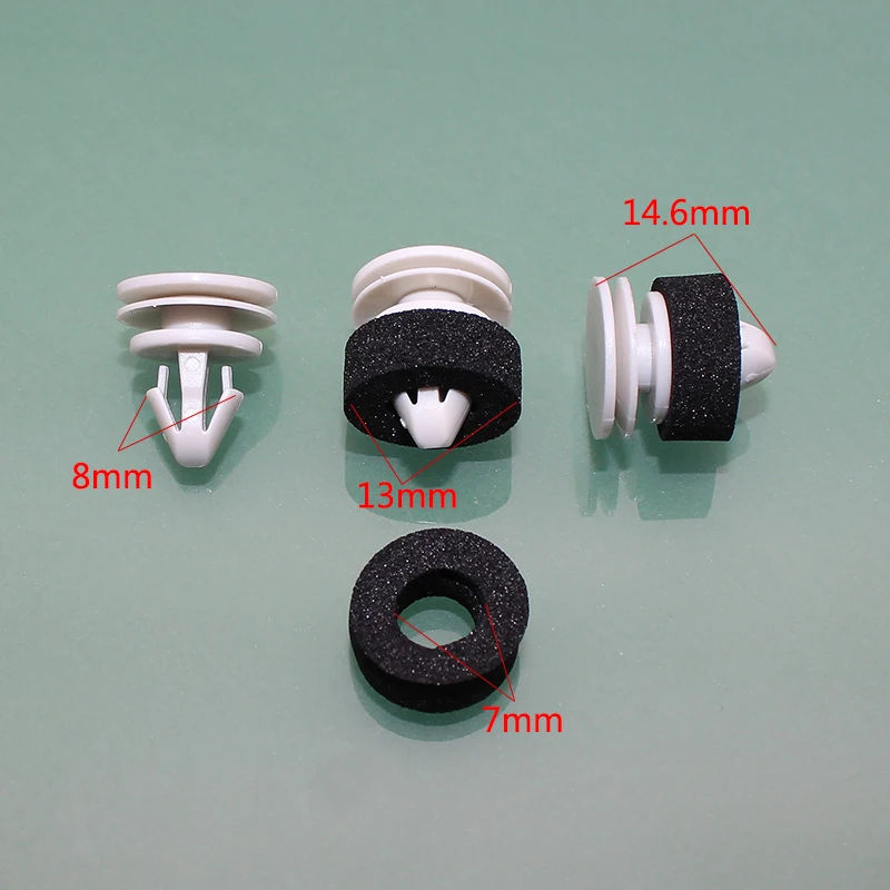

Fit for Audi 04-18 A6 07-11 S6 outside the car door bezel retaining buckle clip 10pcs