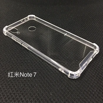 

500pcs Soft TPU Frame Hard Acrylic Back Case For Xiaomi Redmi Note 7 6 Pro 6A GO S2 Air Cushion Shockproof Clear Protect Cover