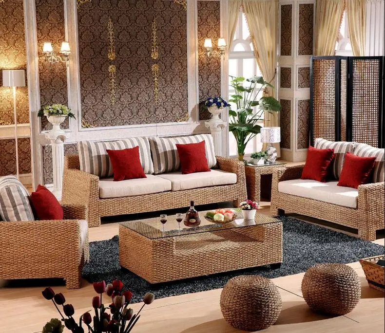 2018 New Style Design Ratten Sofa Living Room Furniture Hc616 Living