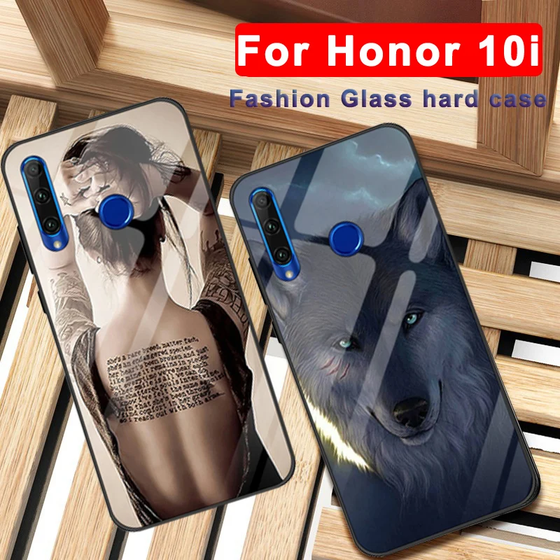 Чехол из силикона и ТПУ для Hawei Honor 10i wolf girl жесткий чехол накладка закаленного