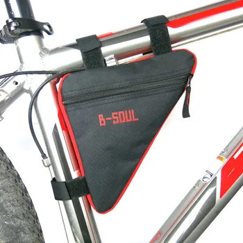 

B-SOUL Bike Bicycle Cycling Bag Front Tube Frame Phone Waterproof Bicycle Bags Triangle Pouch Frame Holder Bycicle Accessories