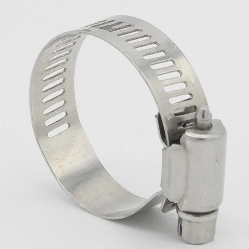 

10pcs/lot High Quality Screw Worm Drive Hose Clamp 304 Stainless Steel Hose Hoop Pipe Clamp Clip