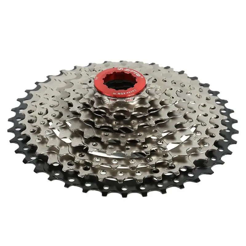 

Freewheel 9 Speed Cassette 11-40T Mountain Bike Cassette Flywheel Bike Tool Bicycle Accessories Silver Black 165x165x30mm