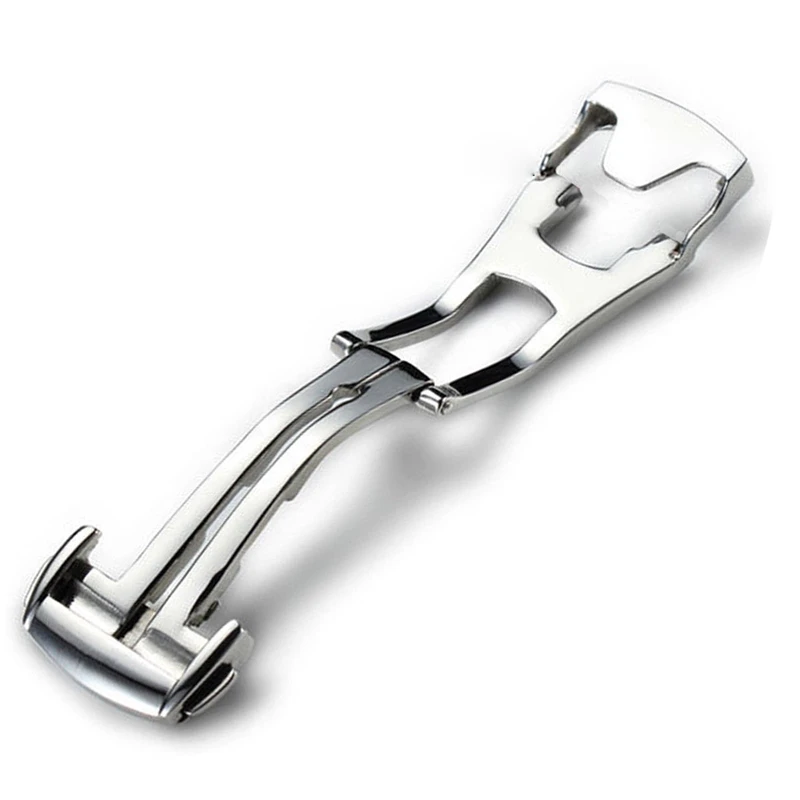 

18mm Stainless Steel Deployant Watch Strap Folding Buckle Clasp For Omega, Smooth #18Mm