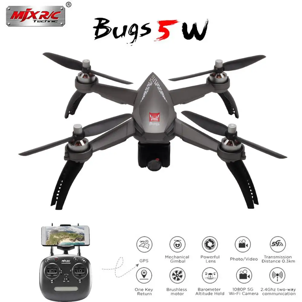 

LeadingStar R/C Technic LeadingStar B5W GPS RC Drone 1080P Camera Drone WiFi FPV Brushless Motor Altitude Hold/One Key Follow