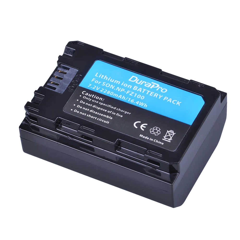 

1pcs NP-FZ100 NP FZ100 NPFZ100 camera battery 2280 mAh for SONY ILCE-9 A7M3 A7R3 A9 A9R 7RM3 Alpha 9S camera