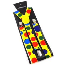 Европейские и американские популярные мужчины и женщины тонкий пион эластичный с цветочным принтом 3 подтяжки с зажимами FY18081603