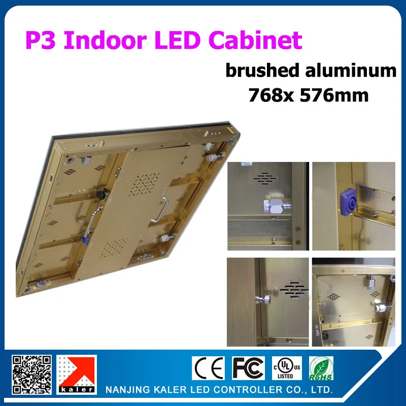 TEEHO P3 светодиодный экран шкаф матовый алюминиевый Прокат шкафы 768 мм * 576 Крытый