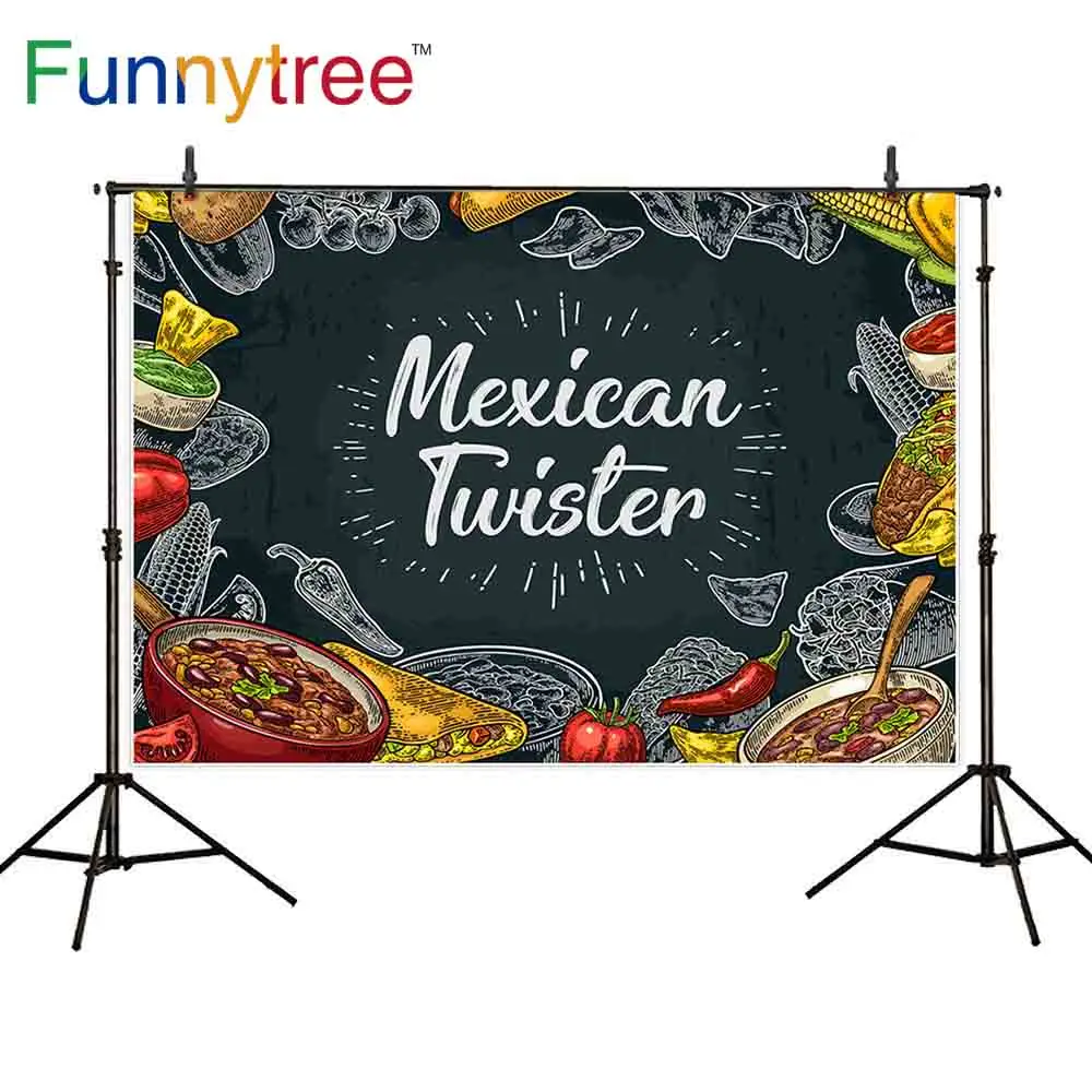 Funnytree Профессиональный фон для фотосъемки доска карнавал Чили суп фрукты