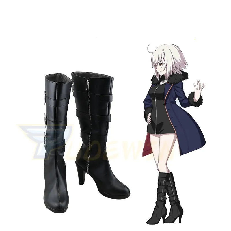 FGO Alter/Обувь для косплея; маскарадные ботинки; Mash Kyrielight Saber; женская обувь на высоком каблуке; Jeanne d'Arc Fate Grand