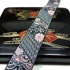 Восточное hmong miao жаккардовое плетение кружевная отделка 3,3 см платье воротник лента этнический Племенной непальский тайский индийский Бохо DIY аксессуар - Цвет: black as photo
