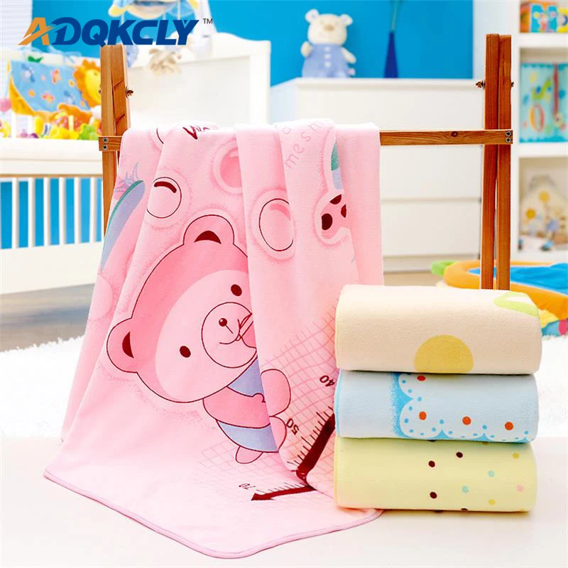 ADQKCLY Cartoon Pattern Blankets Microfiber Fabric Kids Breathable