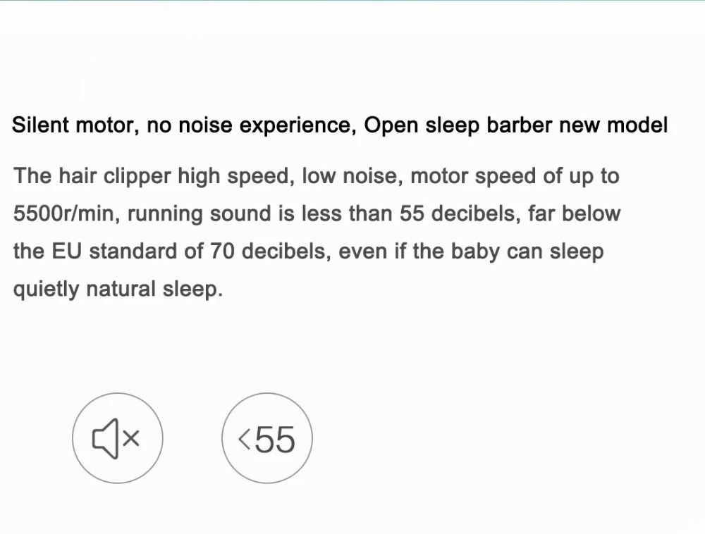 Xiaomi Yueli безопасная Водонепроницаемая электрическая машинка для стрижки волос, бритва, Бесшумный мотор для детей, мужская электробритва, триммер для волос