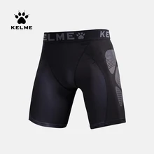 KELME Men’s Sportswear Gym Leggings Tights Men Exercise Compression Pants Short Sport Tights Running Shorts Breathable 3871100
