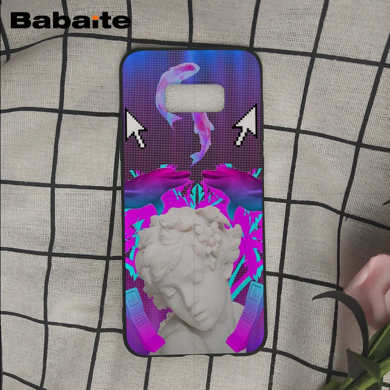Чехол для телефона Medusa Vaporwave Glitch Art с изображением статуи Микеланджело Давида Samsung