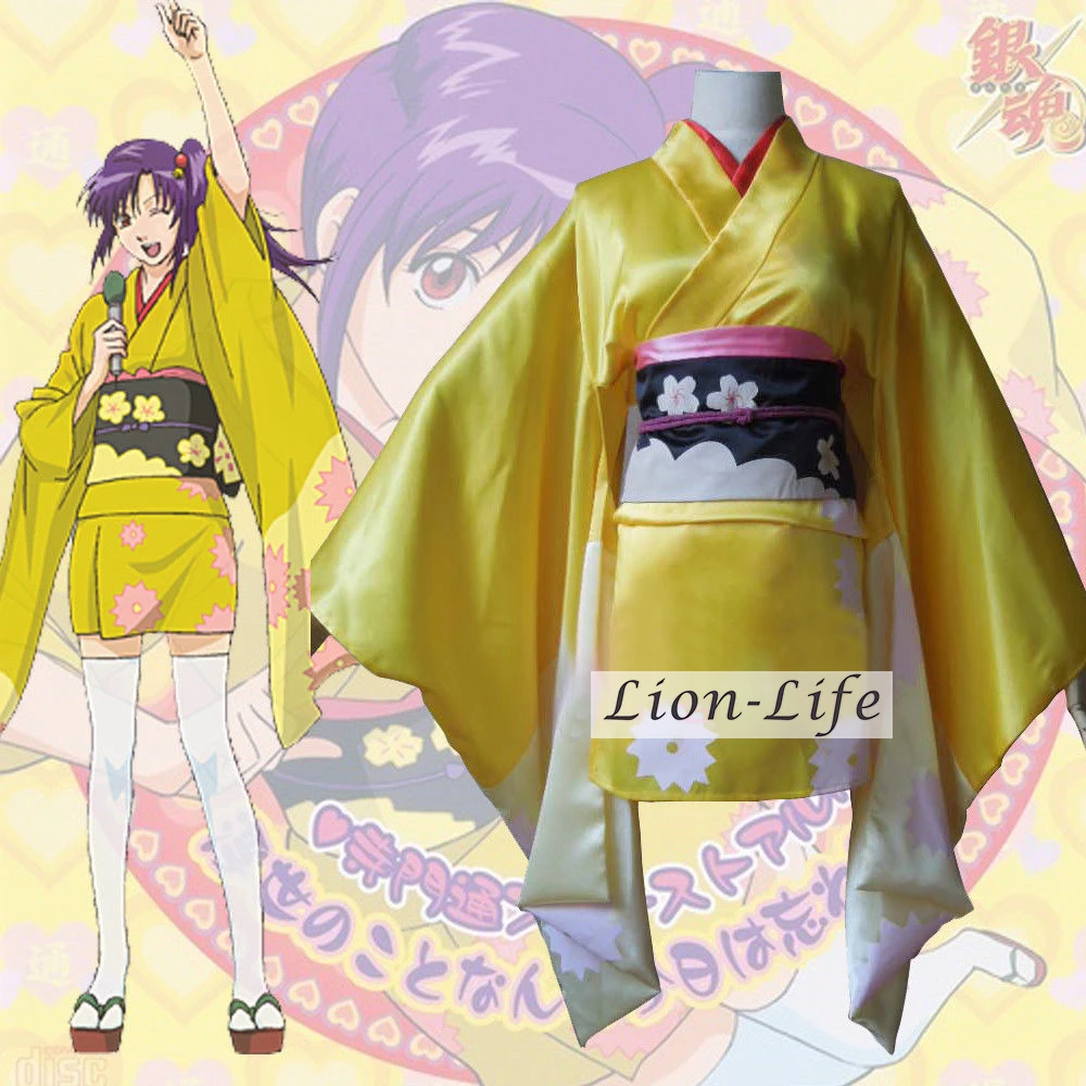銀魂terakado津日本女性短いfurisode着物コスプレ衣装衣装 Kimono Cosplay Cosplay Costumecosplay Outfits Aliexpress