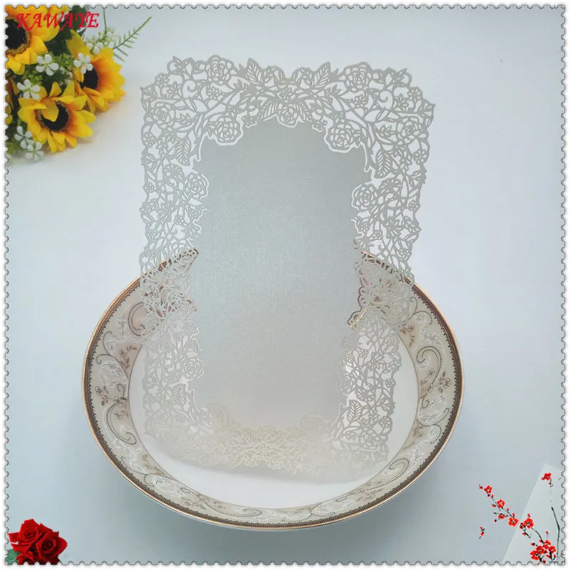  2017 New 10pcs Laser Cut Lace Paper Place Name Seat Card Wedding Birthday Party Invitation Table De - 32841866401
