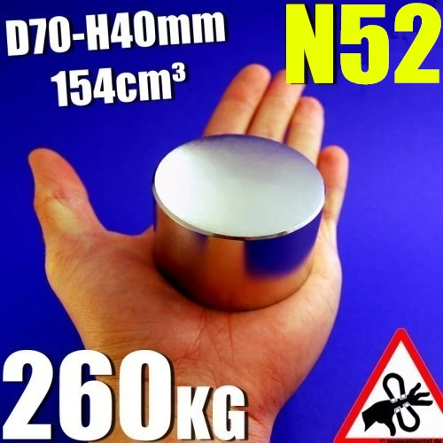 

1pcs Ture Disc 70x40mm Real Size Super Powerful Strong Rare Earth Neodymium Magnet