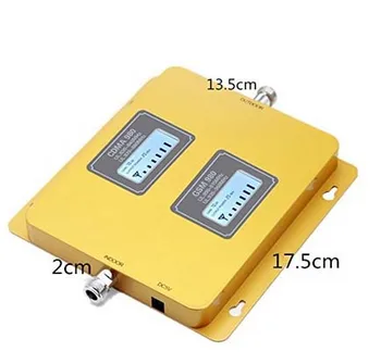 

Boostel High Gain 75dB Mobile Cell Phone Signal Booster/Repeater Amplifier GSM/3G 850MHz WCDMA 2100MHz for Home or Office use