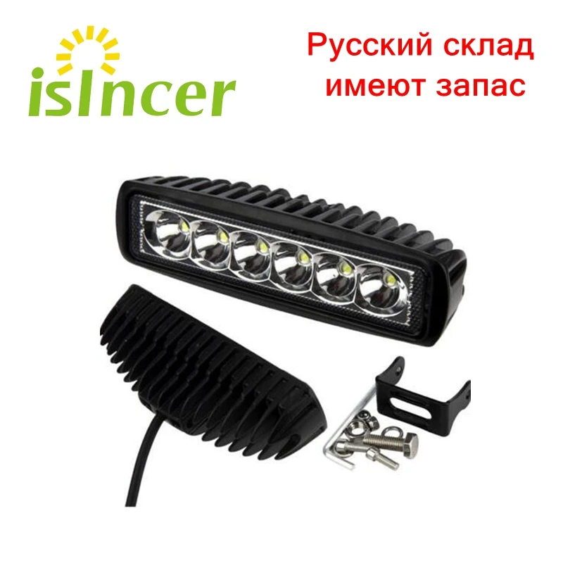 New 18W Flood LED Light Work Bar Lamp Driving Fog Offroad SUV 4WD Car Boat Truck
