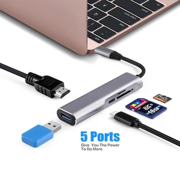 

USB Type C Type-C USB-C HUB To HDMI 4K USB 3.0 TF SD Card Reader Thunderbolt 3 Dex Mode Adapter For MacBook For Samsung S8