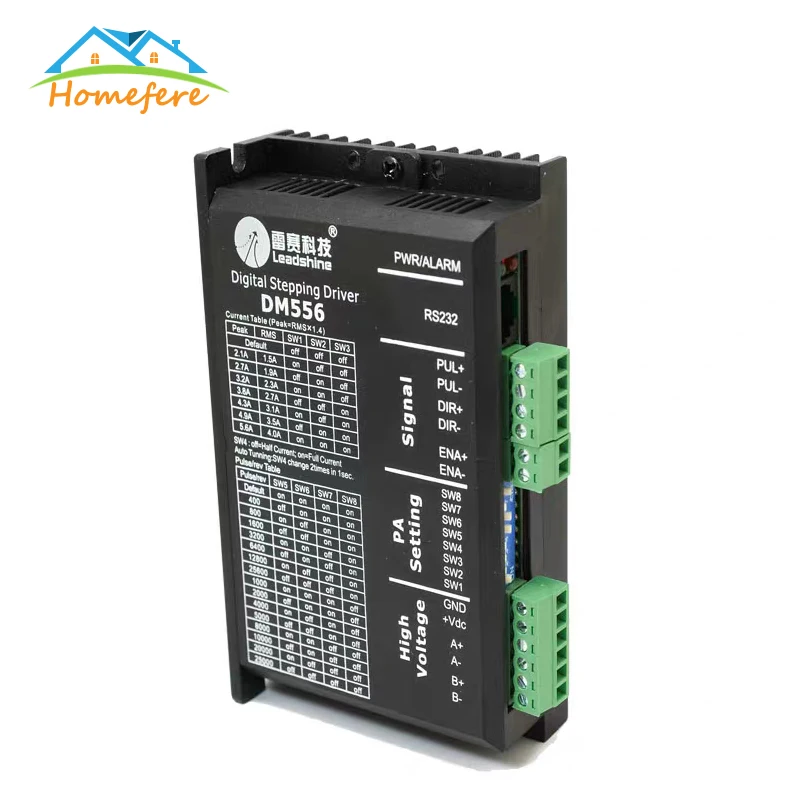 Драйвер шагового двигателя DM442 542 556 DMA860H Nema14 16 17 23; большие размеры 34-42 0,5-8.3AA DC9-50V шаговый двигатель для ЧПУ гравировальный станок Драйвер шагового двигателя DM442 542 556 DMA860H Nema14 16 17 23; большие размеры 34-42 0,5-8.3AA DC9-50V шаговый двигатель для ЧПУ гравировальный станок