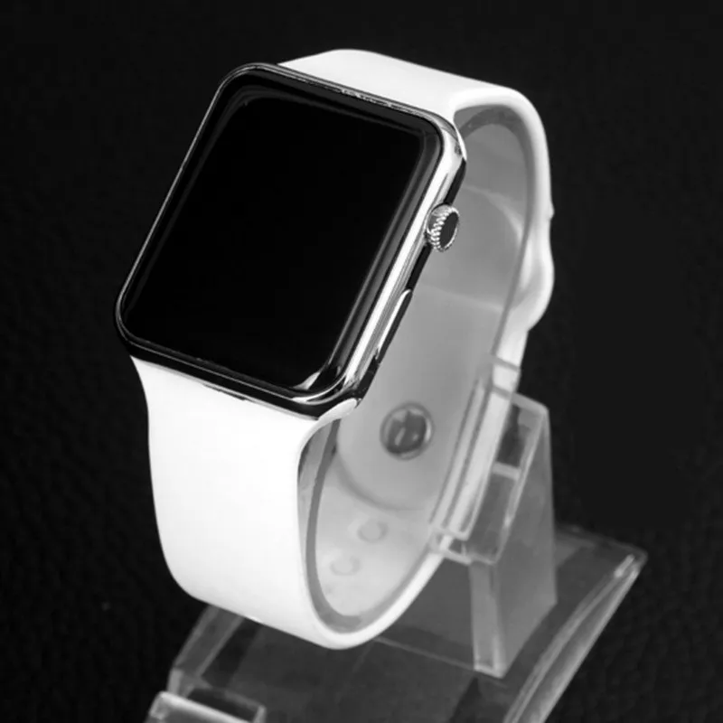 

Multicolor LED Digital Watch Sport Clocks Mirror Femme Rejores White Silicone Band Fashion Casual Dress Saats Relogio Masculino