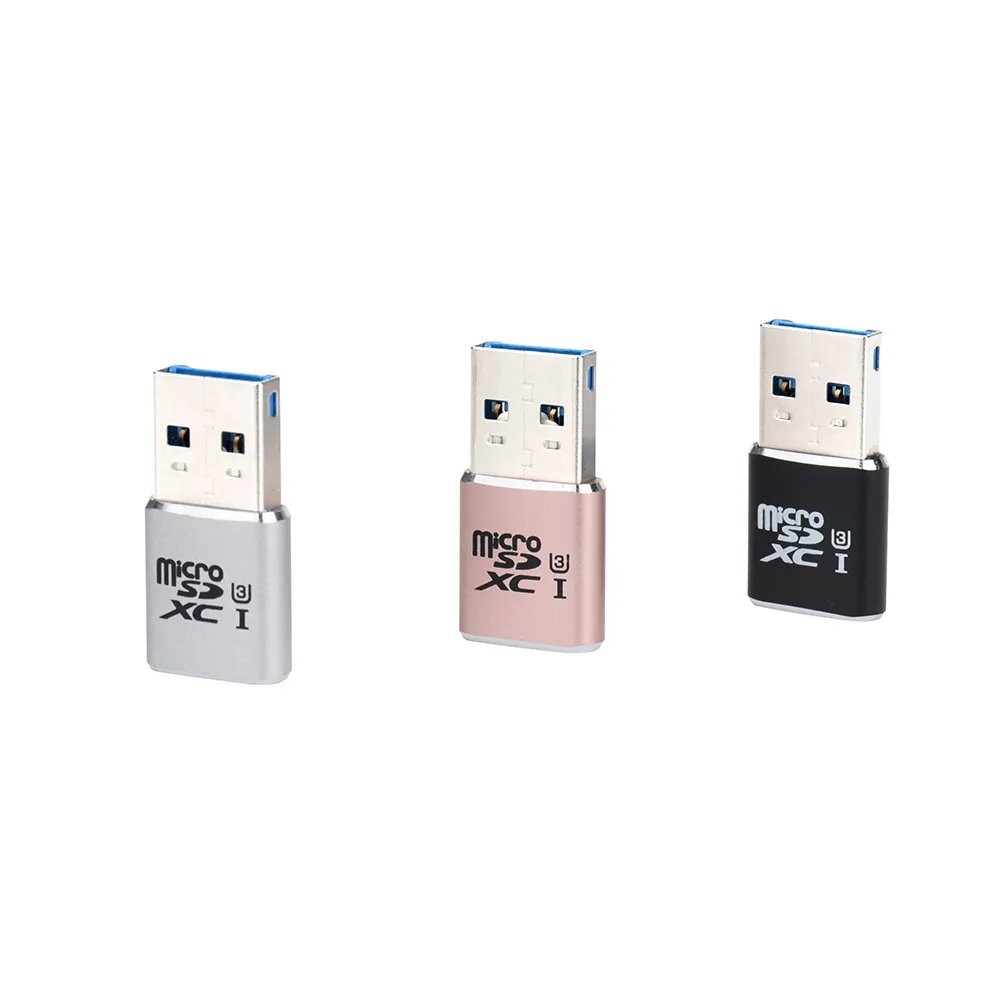 Для носимых devicesUSB 3,0 мини-считыватель карт/MICRO SD/SDXC алюминиевый TF кард-ридер для relogio inteligente