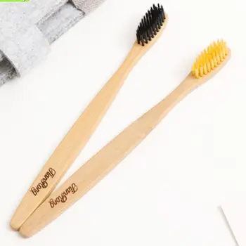 

New 1pc Natural Bamboo Toothbrush Wooden Handle Toothbrush Eco Friendly Charcoal Soft Bristles Toothbrush Portable Brush