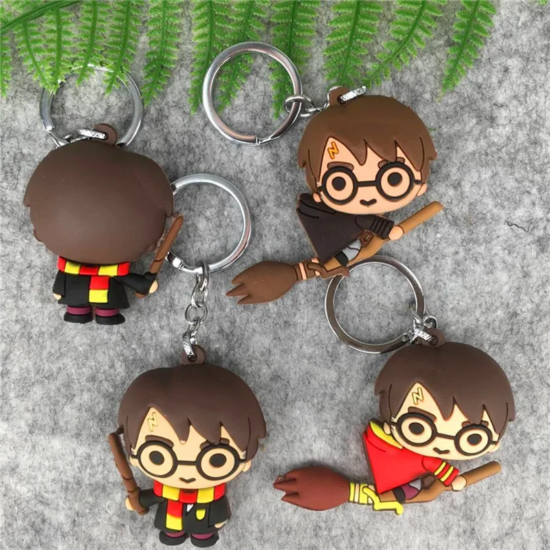 

Sailor Moon Luna Harri Potter Ride a broom Figure Toy Keychain Deadpool Galaxy of the guardians 3D Pickle PVC Dolls Juguetes toy