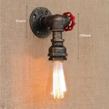 LEDream hot AC90-265V free edison bulb loft e27 Industrial iron Water pipe retro wall lamp lights for bar hotel home decoration LEDream hot AC90-265V free edison bulb loft e27 Industrial iron Water pipe retro wall lamp lights for bar hotel home decoration