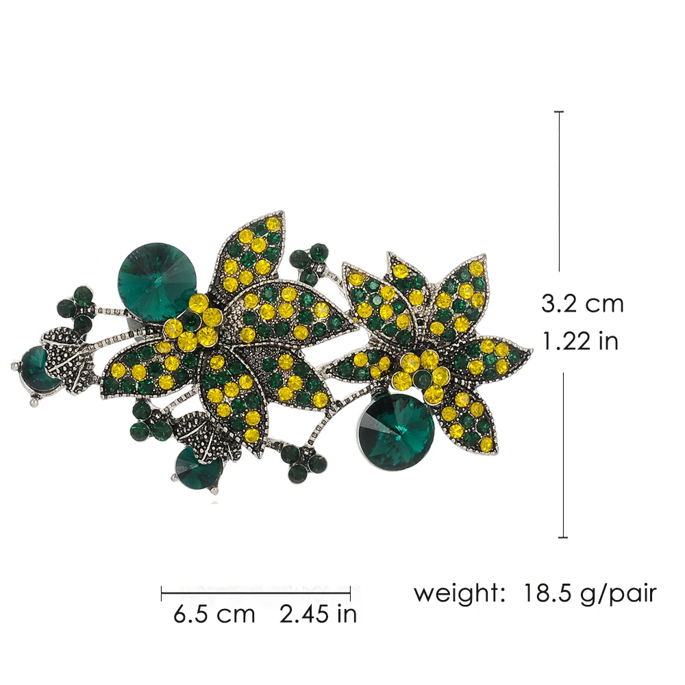 VEYO романтические Стразы Брошь булавка Ретро Кристалл Золотой цветок броши для женщин подарок