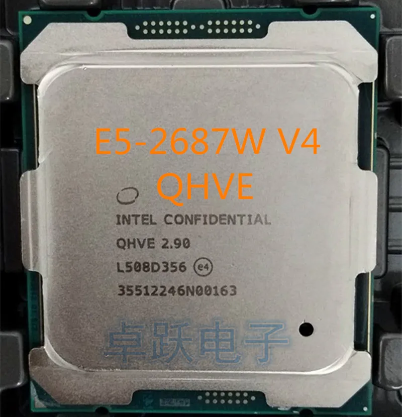 Оригинальный Intel Xeon ES версии E5 2687WV4 QHVE 2 90 ГГц 12 ядерный 30 Мб SmartCache 2687 Вт V4 LGA2011 3 160