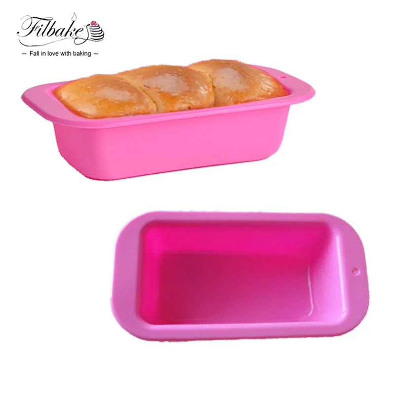 FILBAKE Rectangle Shaped Silicone Mold Cake Mold Loaf Toast Bread