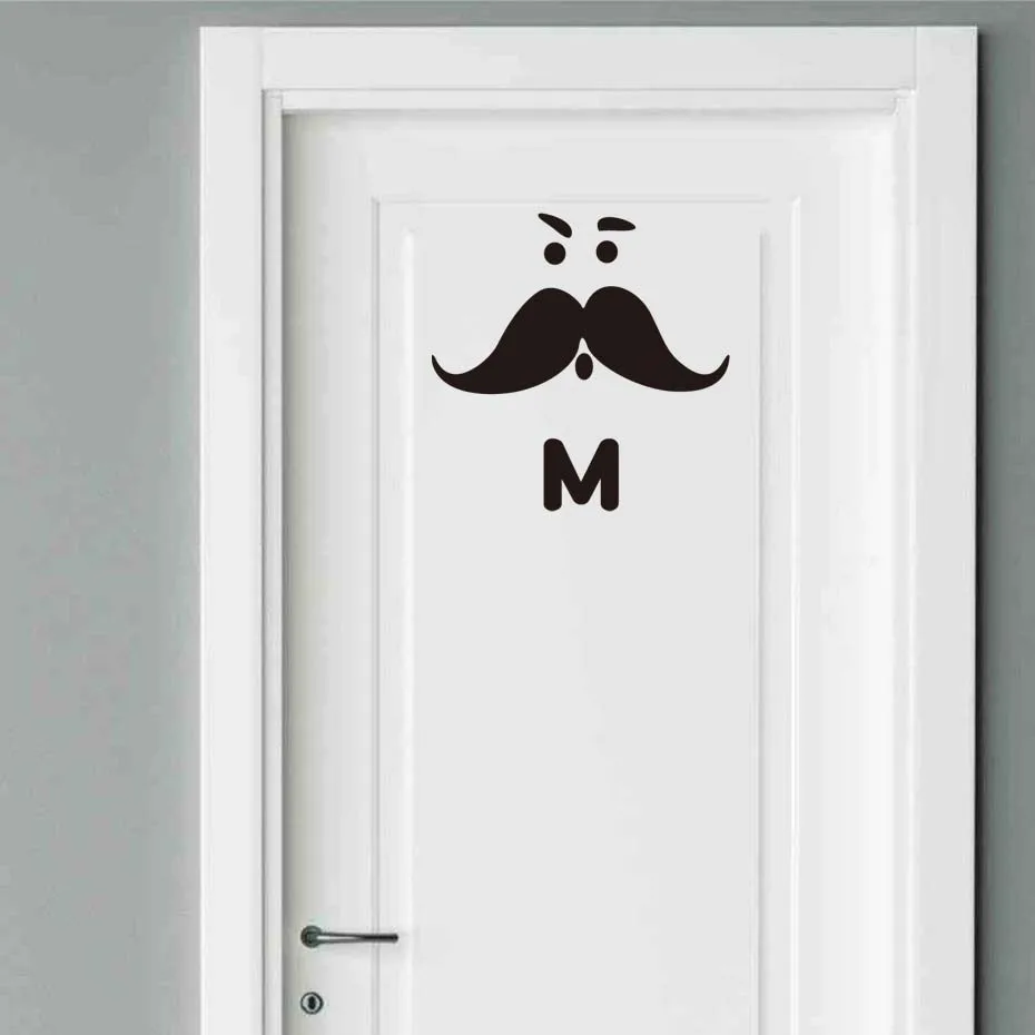 Men Women Sign Toilet Sticker WC Wall Decals Various Patterns Restroom Washroom For Shop Office Home Hotel Restaurant Decoration (3)