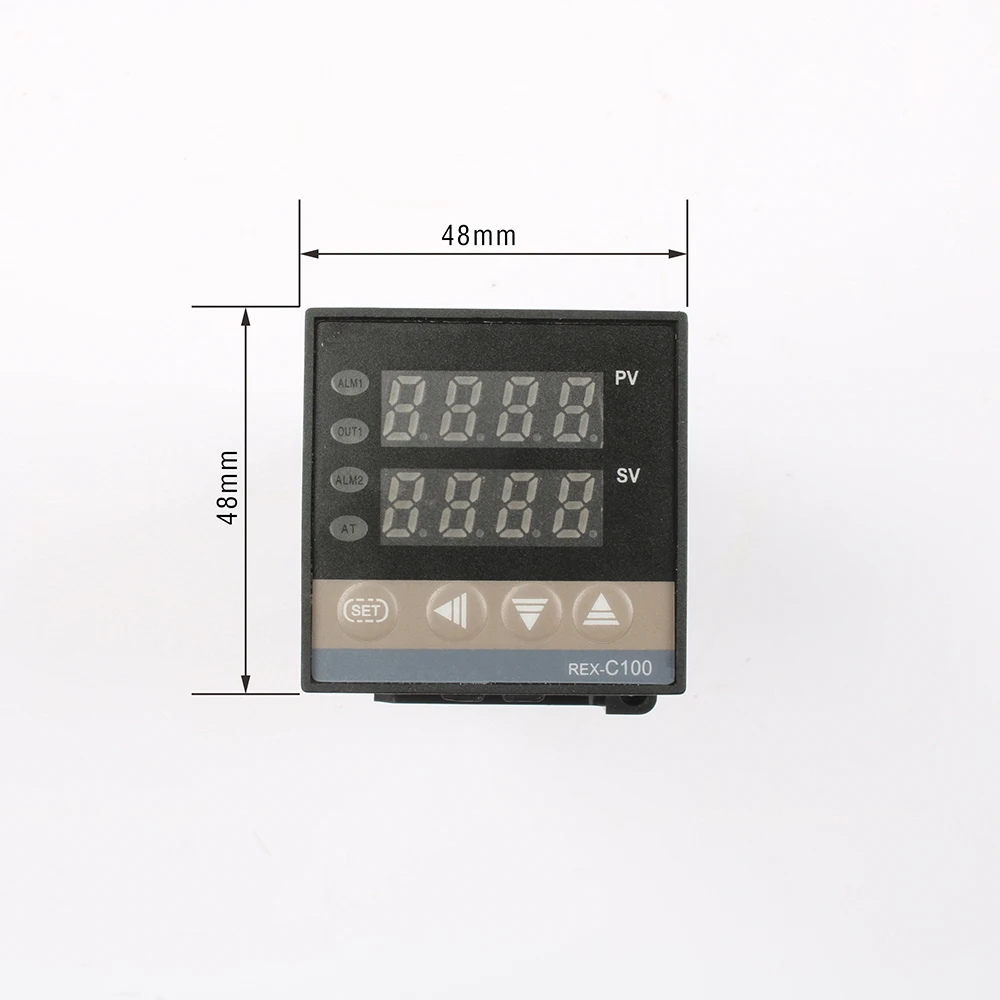 110 В~ 240 В цифровой PID контроллер температуры REX-C100 Рекс C100 термостат+ 40DA SSR реле+ K термопара 1 м Зонд РКЦ