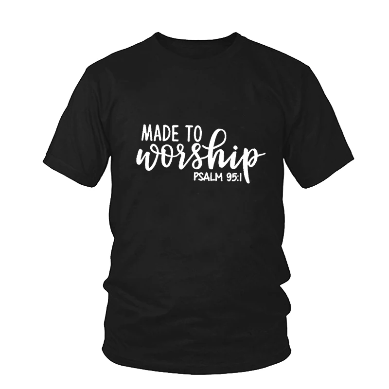 Летняя стильная повседневная модная одежда 90 S футболка для поклонения христианским женщинам рубашка эстетические Популярные топы для девочек - Цвет: Black