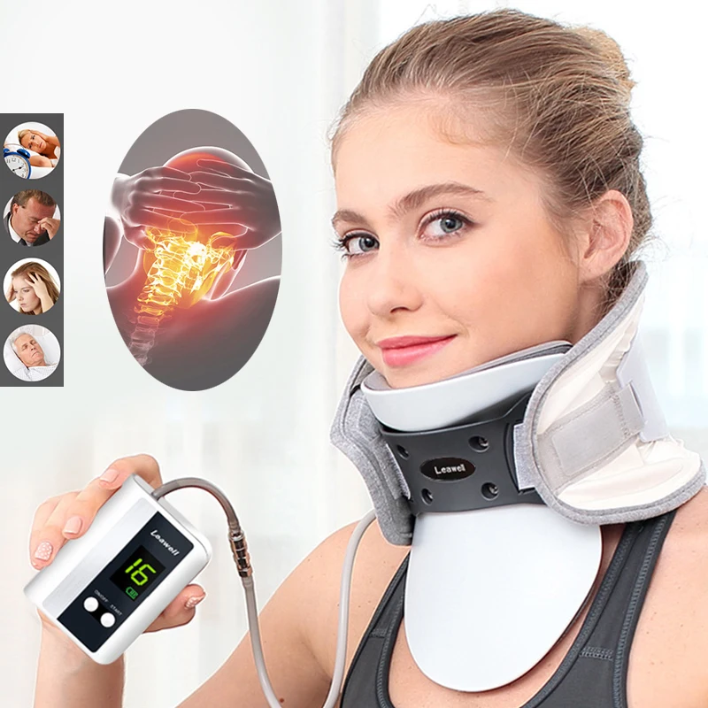 

Neck Brace Inflatable Support Intelligent Control Stretch Fix Post corrector Medical Neck Traction Device Cervical Spondylosis