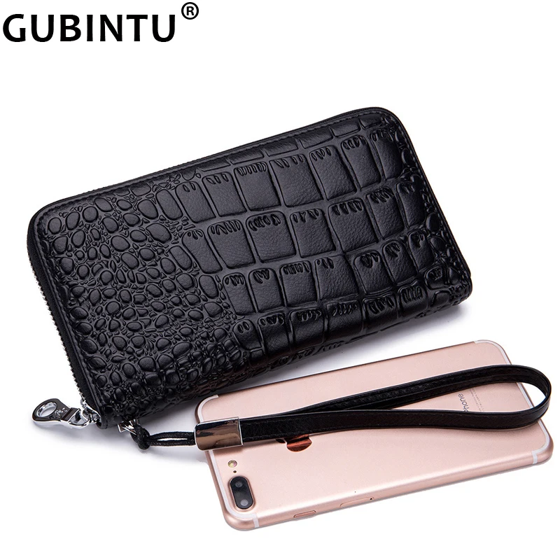 

Women Wallets Split Cow Leather Purse Long Clutch Lady's Wallet Female Fashion Zipper Mobile Card Holder Coin Wallet Wristband