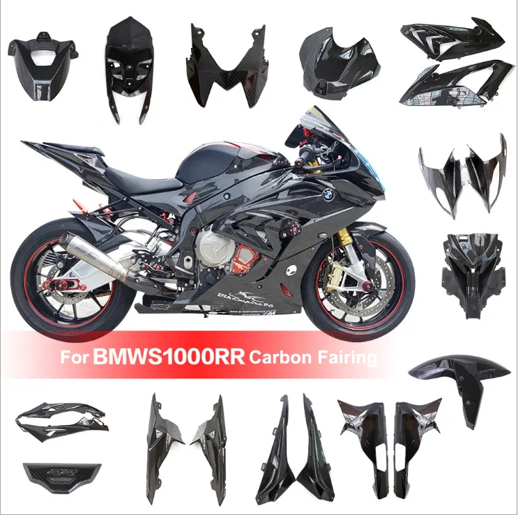 Real Carbon Fiber Motorcycle Fairing Body Kit Bodyworks Bodykit for BMW S1000RR 2015 2016 2017 2018 Motorcycle Accessories Hugger Fender Mudguards Full Fairing Kit Cover Side Fairing Panel & Under Tank Side Panels Fairings Cover Protector  Motorcycle Accessories Carbon Fiber Tail Rear Seat Fairing Cover  Carbon Fiber Front Tank Cover Top Front Gas Tank Cover Fairing Rear Seat Tail Fairing Panel Light Cover Left & Right Carbon Fiber Tank Side Fairings Cover Protector Rear Fender Mudguards Fender Hugger Front Fender Splash Mud Dust Guard Mudguards For BMW S1000RR 2015-2018 / 2015 2016 2017 2018 S 1000RR 1000 RR 15 16 17 18