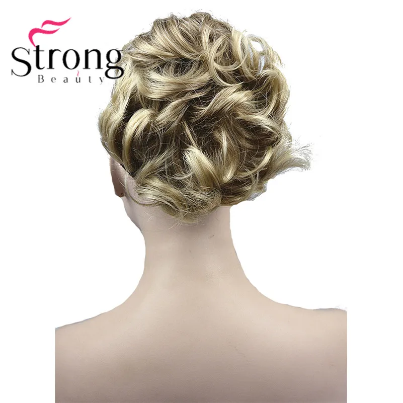 StrongBeauty короткий кудрявый зажим в Коготь Конский хвост наращивание волос синтетические волосы кусок 80 г с челюстью/коготь клип - Цвет: 230T