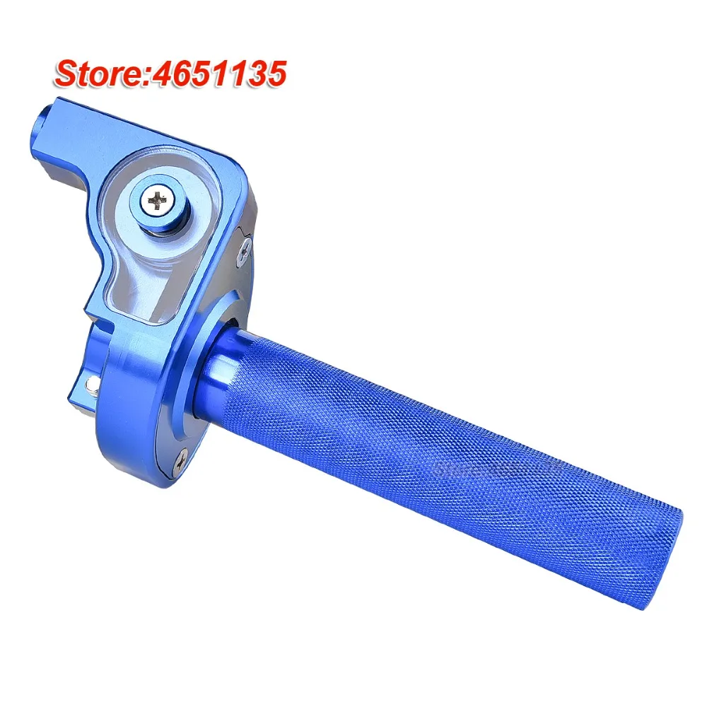 1/4 Turn Fast Action Throttle Assembly CNC Anodized Aluminum for CR80 CR85 CR125 CR250 CR500 BLUE | Автомобили и мотоциклы