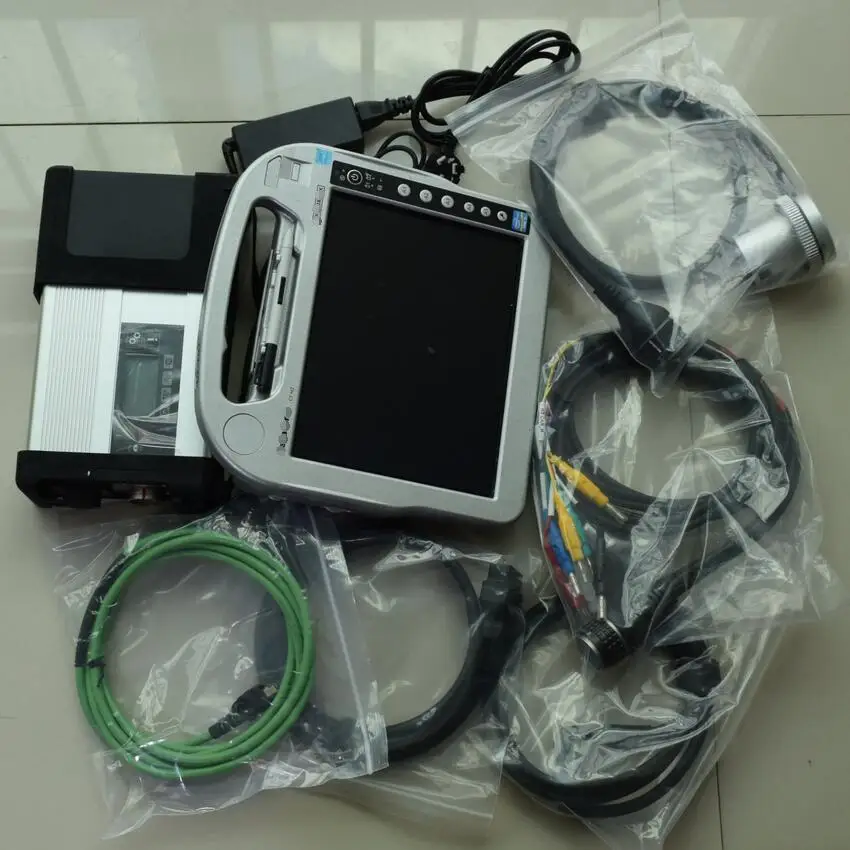  MB star C5 herramienta de diagnóstico multilingüe SD conectar MB star C5 + Laptop cf-h2 + 201912 so