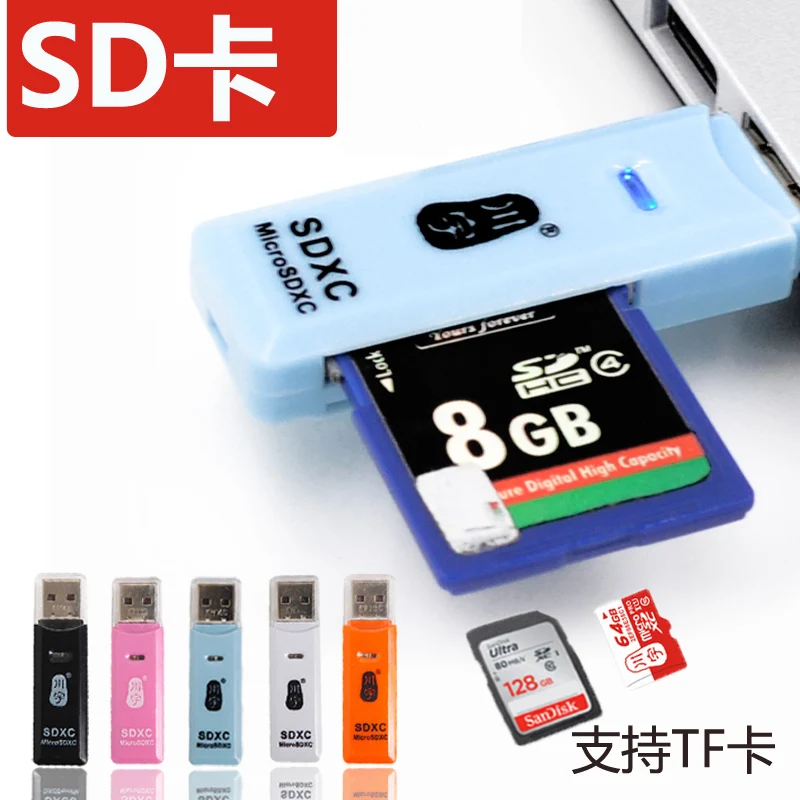 Kawau C296 USB 2,0 Micro SDXC SD TF считыватель карт памяти мини адаптер для SD карты MicroSD TF карта SDXC SDHC Micro SDXC MMC II