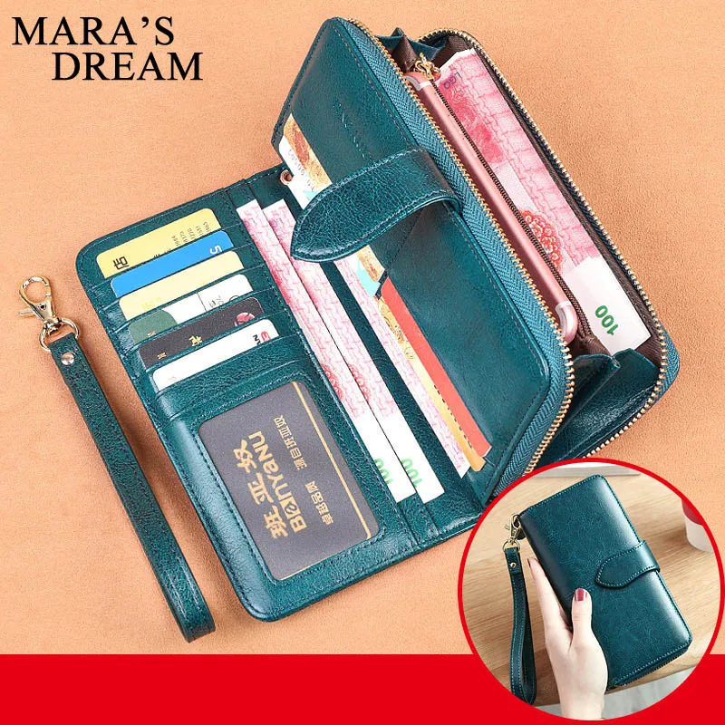 Mara's Dream новые модные длинные женские кошельки Женский кошелек из натуральной