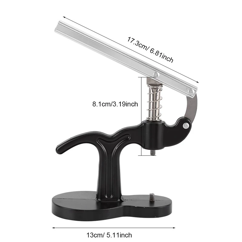 Набор для часов, задняя крышка корпуса, пресс-подставка для часового аппарата, держатель для удаления, инструмент для ремонта с 12x штампами, черный