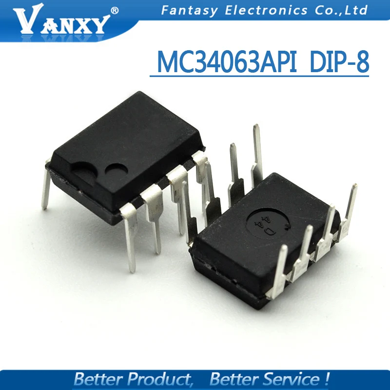 10 шт. MC34063API DIP8 MC34063AP1 DIP MC34063 34063API DIP-8 новое и оригинальное IC